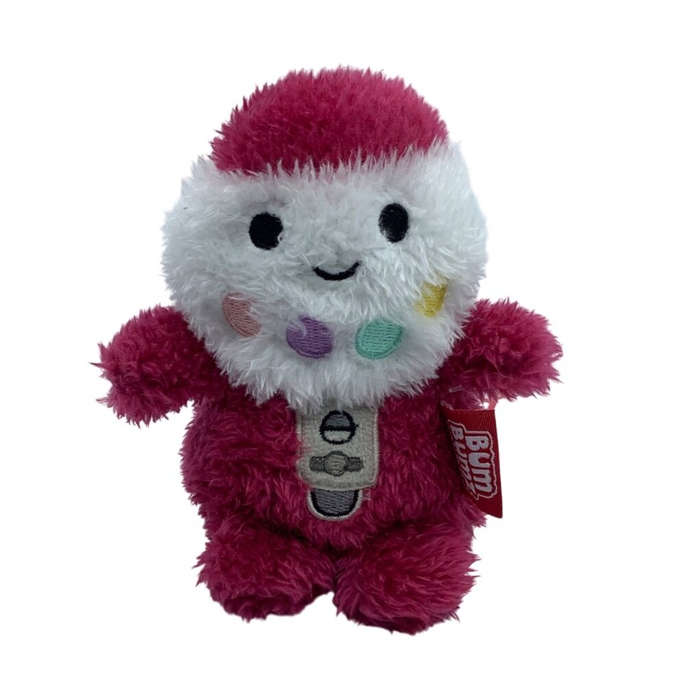 Zack Gumball Machine‎ Bum Bumz Plush Russ 5” Pink & White Fuzzy Stuffed Toy